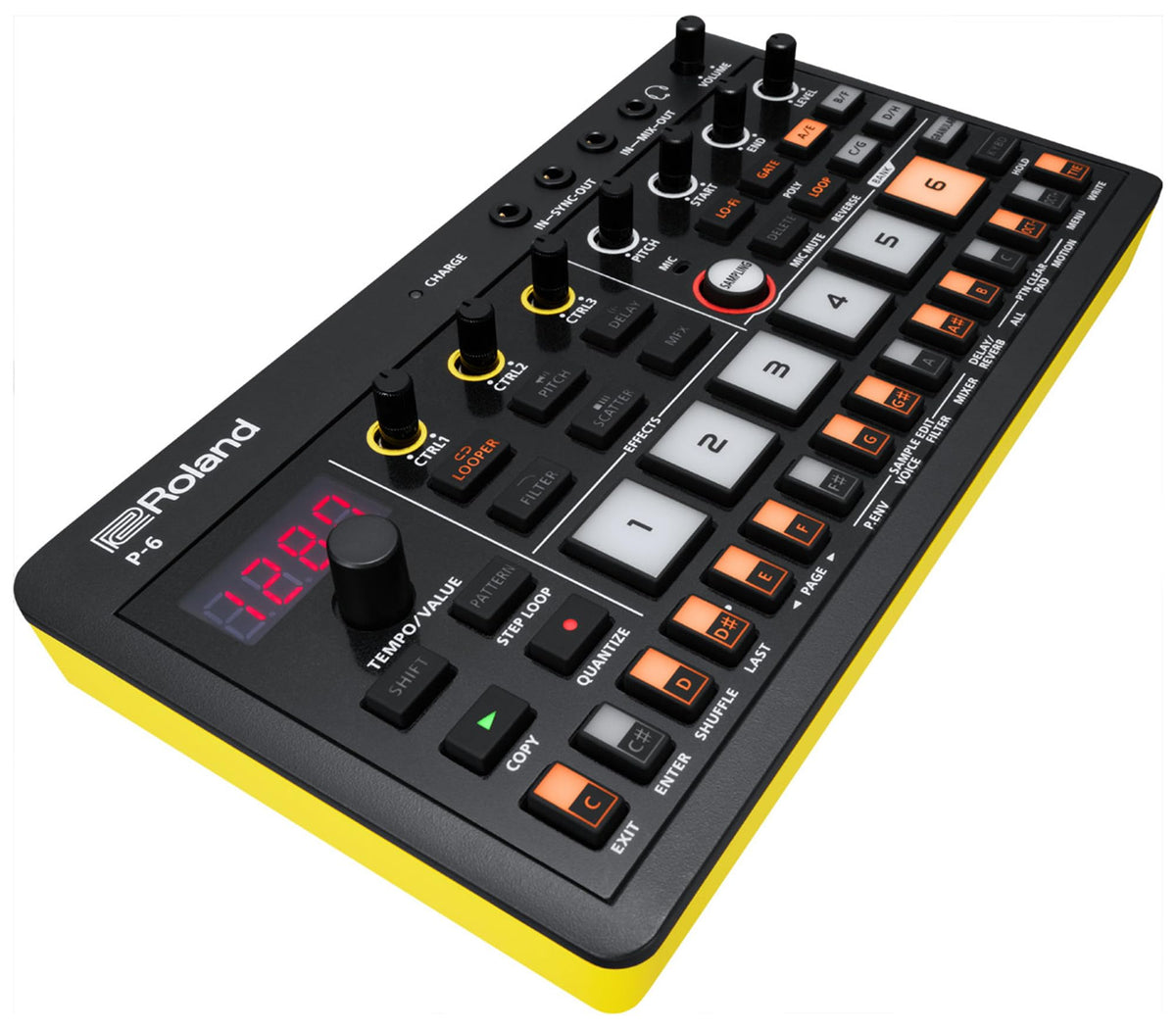 Roland AIRA Compact P-6 Creative Sampler w/ Audio Cable