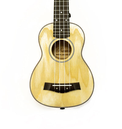 Barcelona Solid Top Ash Wood Soprano Ukulele w/ Gig Bag