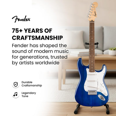 Fender Squier Sonic Stratocaster Pack - Sapphire Blue Transparent