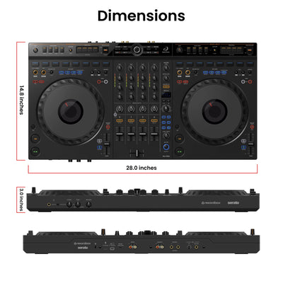 Pioneer DJ AlphaTheta DDJ-GRV6 4-Channel Performance DJ Controller w/ Case