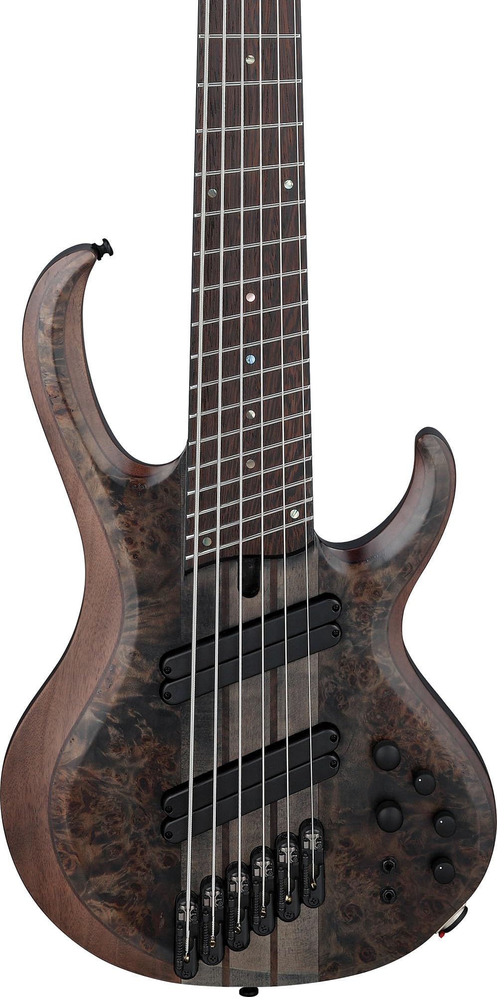 Ibanez BTB806MS 6-String Electric Bass - Transparent Gray Flat w/ Gig Bag
