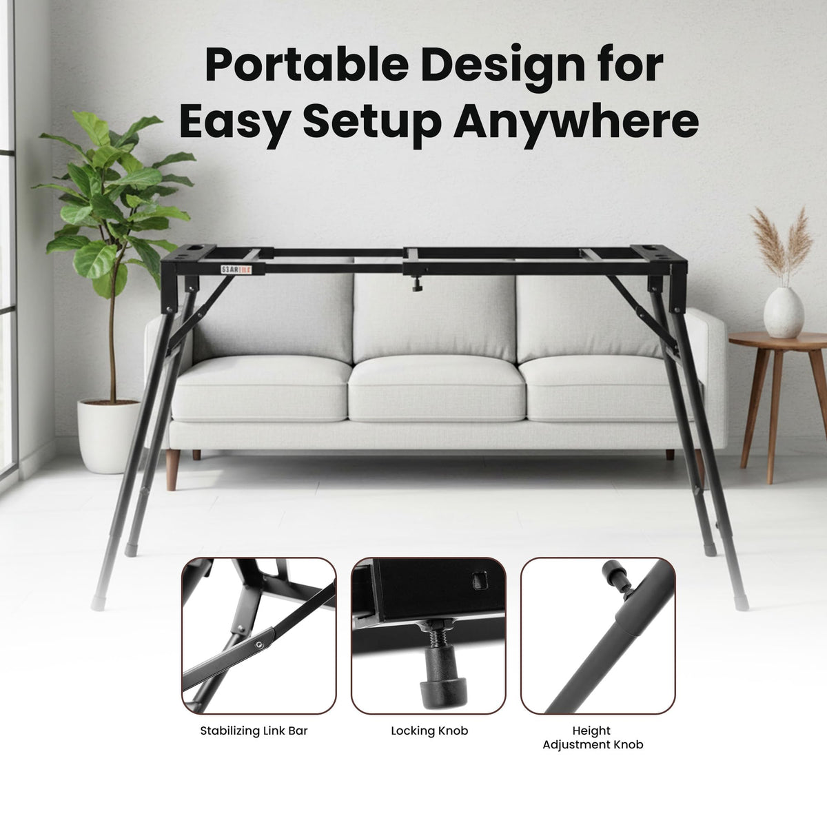 Gearlux Adjustable Multi-Purpose Mixer/Keyboard Stand