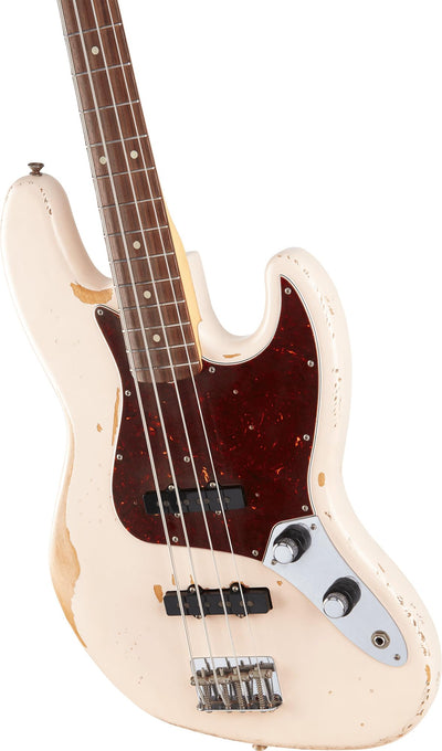 Fender Flea Jazz Bass - Roadworn Shell Pink w/ Guitar Cleaning Kit
