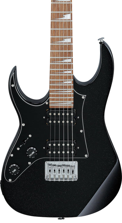 Ibanez GRGM21L RG Gio miKro Short-Scale Electric Guitar, Left Handed - Black Night w/ Amplifier