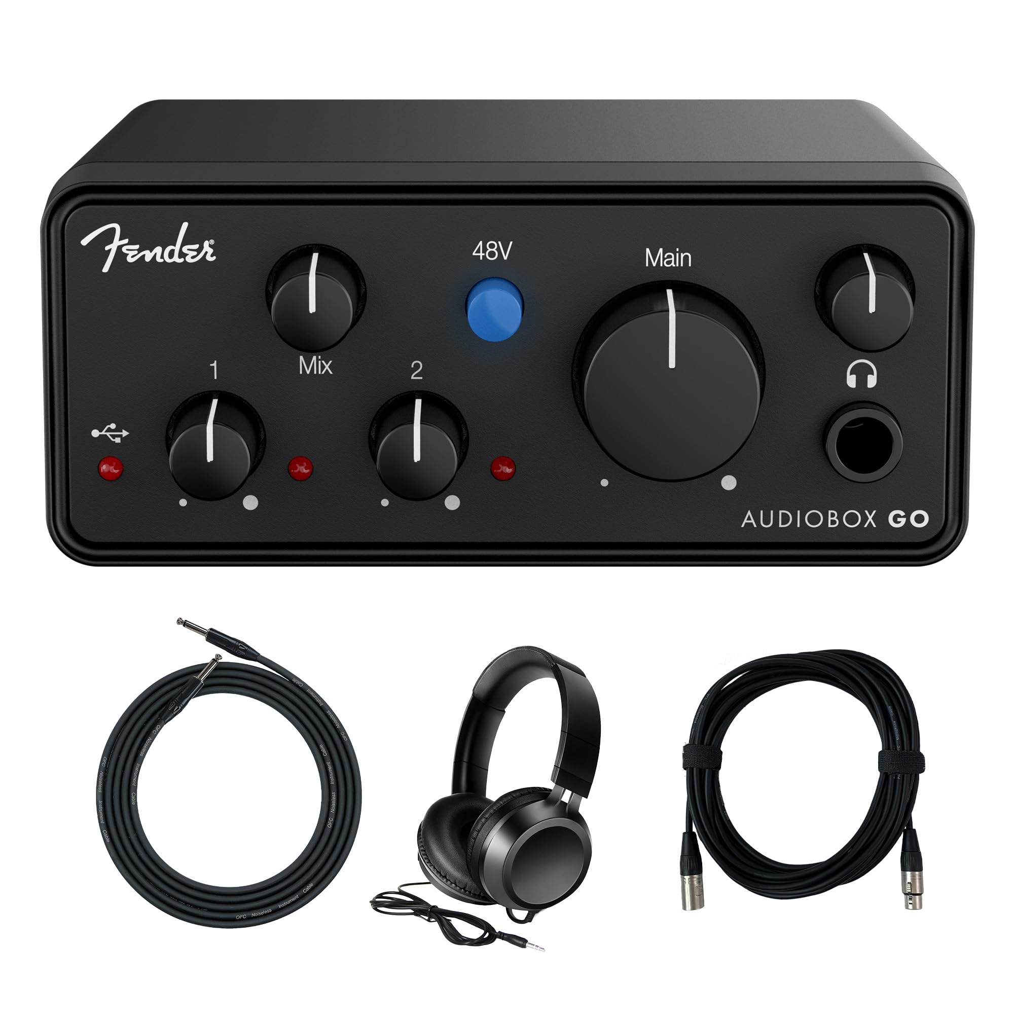 Fender AudioBox Go USB-C Audio Interface w/ Headphones