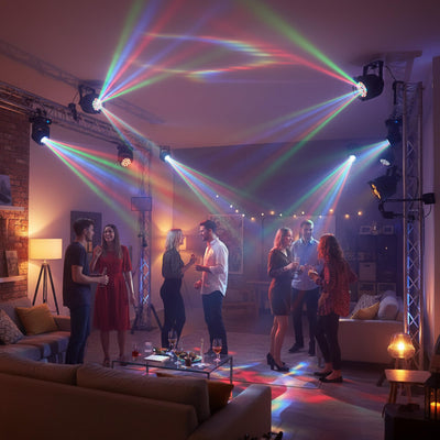 Chauvet DJ SlimPAR Pro Q USB High-Powered RGBA Low-Profile LED Par Light w/ DMX Cable