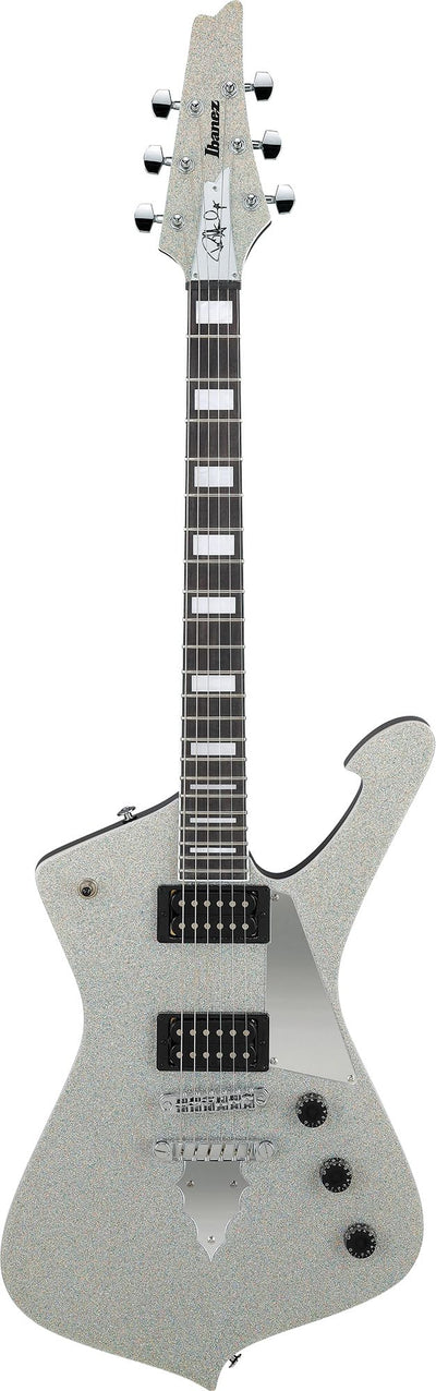 Ibanez PS60 Paul Stanley Electric Guitar - Silver Sparkle w/ Amplifier