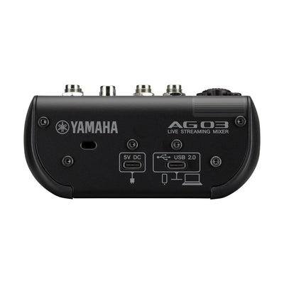 Yamaha AG03MK2 AG03MK2 3-Channel Loopback Audio USB Mixer - Black