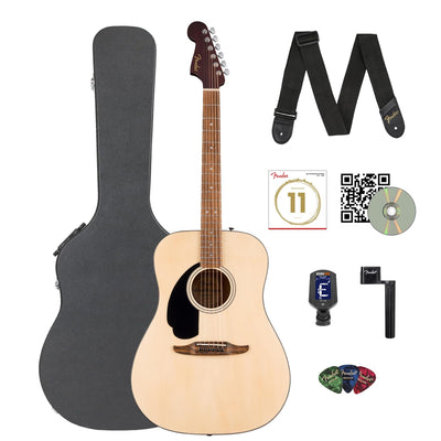 Fender California Standard Redondo Left-Handed Acoustic Guitar - Natural w/ Hard Case