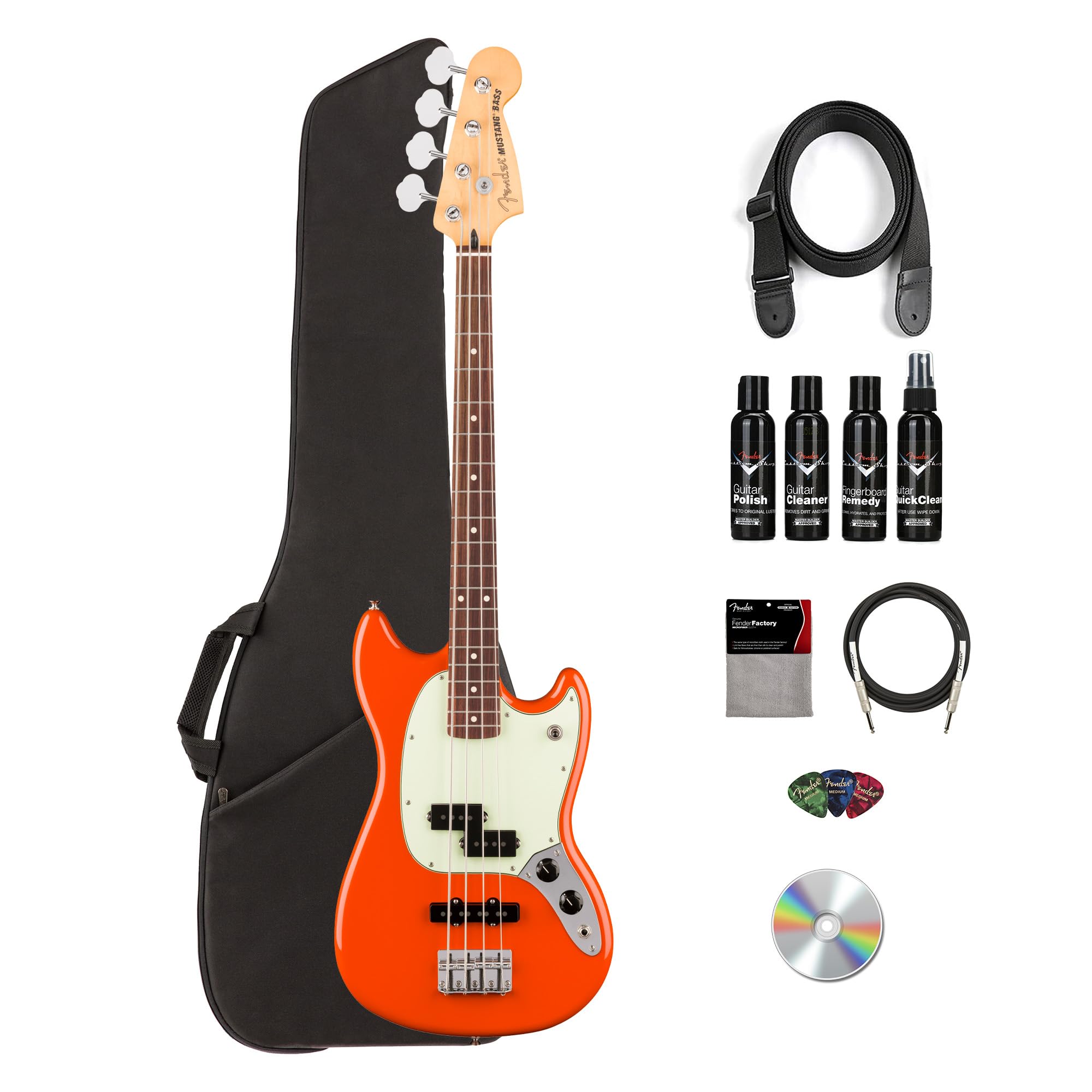 Fender Player II Mustang Bass PJ - Rallye Orange