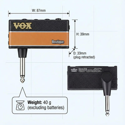 Vox AmPlug 3 Headphone Guitar Amplifier - Boutique w/ Headphones