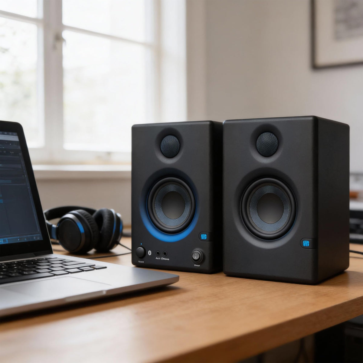 PreSonus Eris E3.5 BT Bluetooth Studio Monitor Pair w/ Monitor Stands