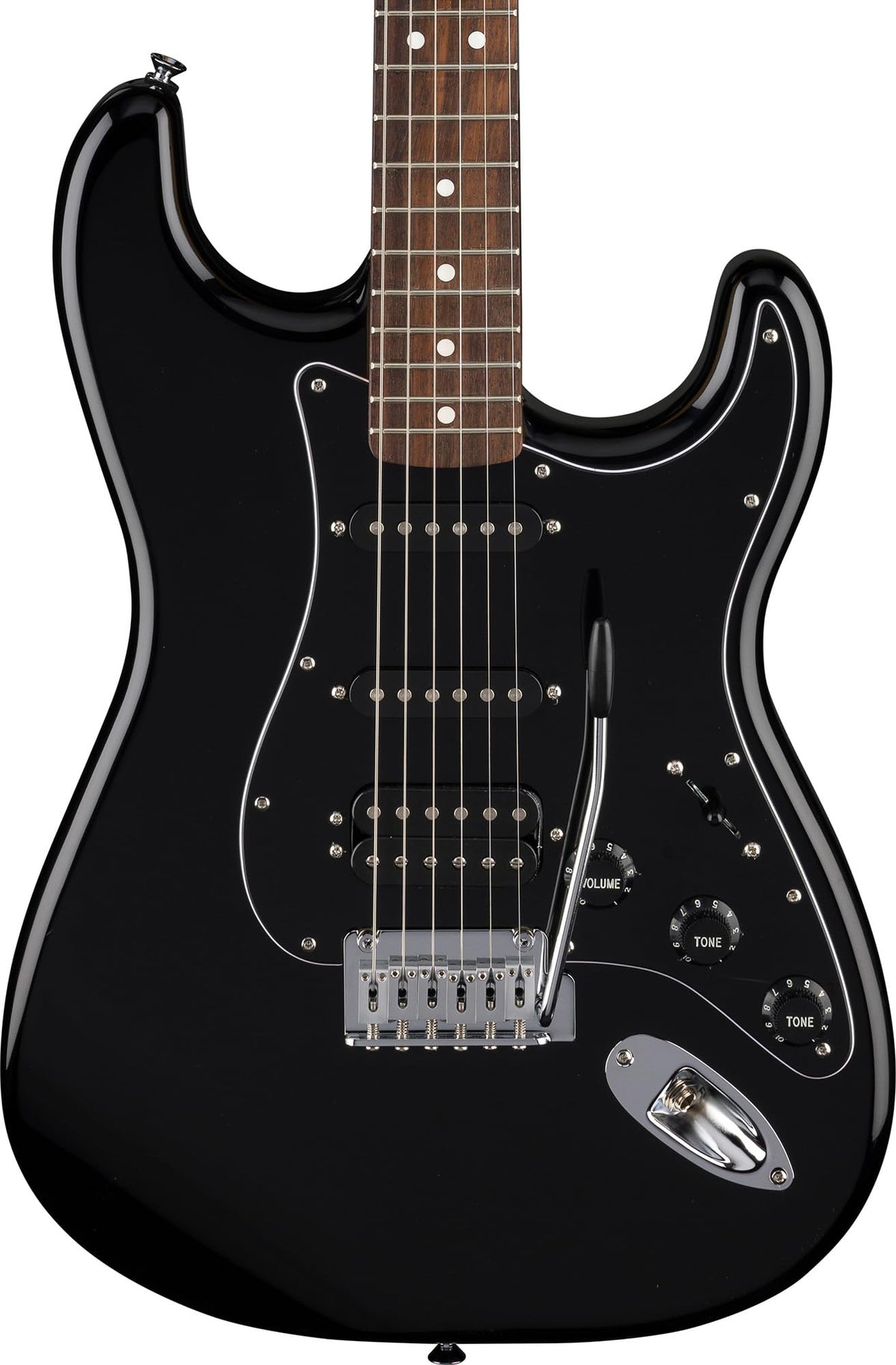 Fender Standard Stratocaster HSS - Black w/ Guitar Cleaning Kit