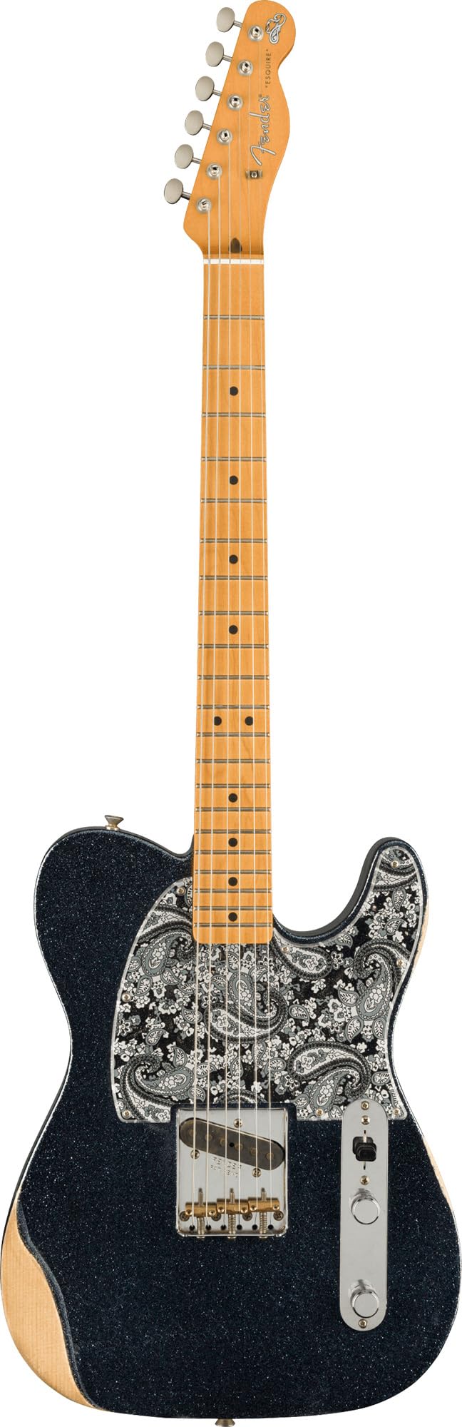 Fender Brad Paisley Esquire - Black Sparkle w/ Guitar Cleaning Kit
