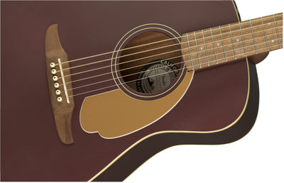 Fender Malibu Player Acoustic-Electric Guitar - Burgundy Satin w/ Gig Bag