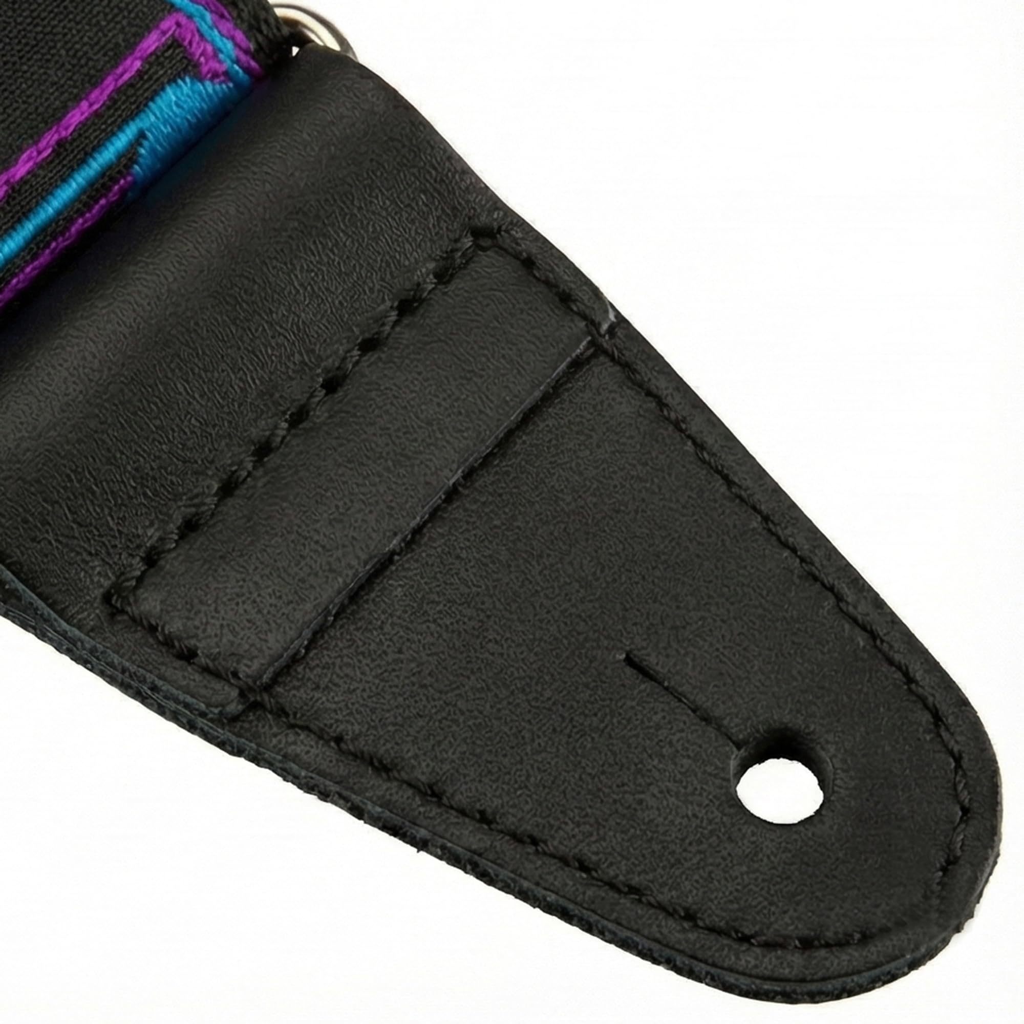 Fender Neon Monogrammed 2-Inch Guitar Strap - Blue and Purple w/ Strap Blocks