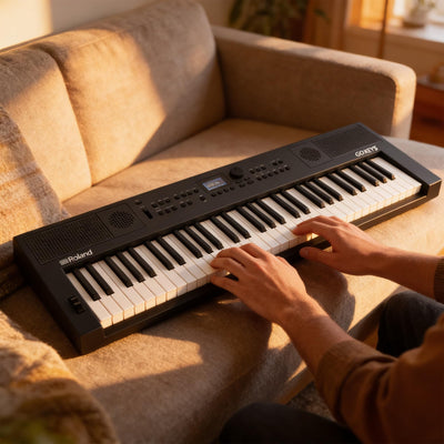 Roland GO:KEYS 5 Music Creation Keyboard - Graphite w/ Adjustable Bench