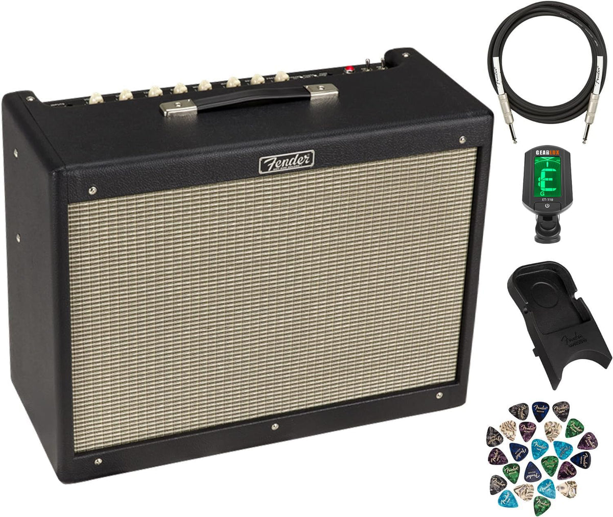 Fender Hot Rod Deluxe IV Guitar Combo Amplifier - Black w/ Fender Amperstand Guitar Cradle