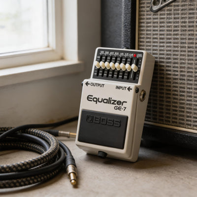 Boss GE-7 Graphic Equalizer w/ Instrument Cables
