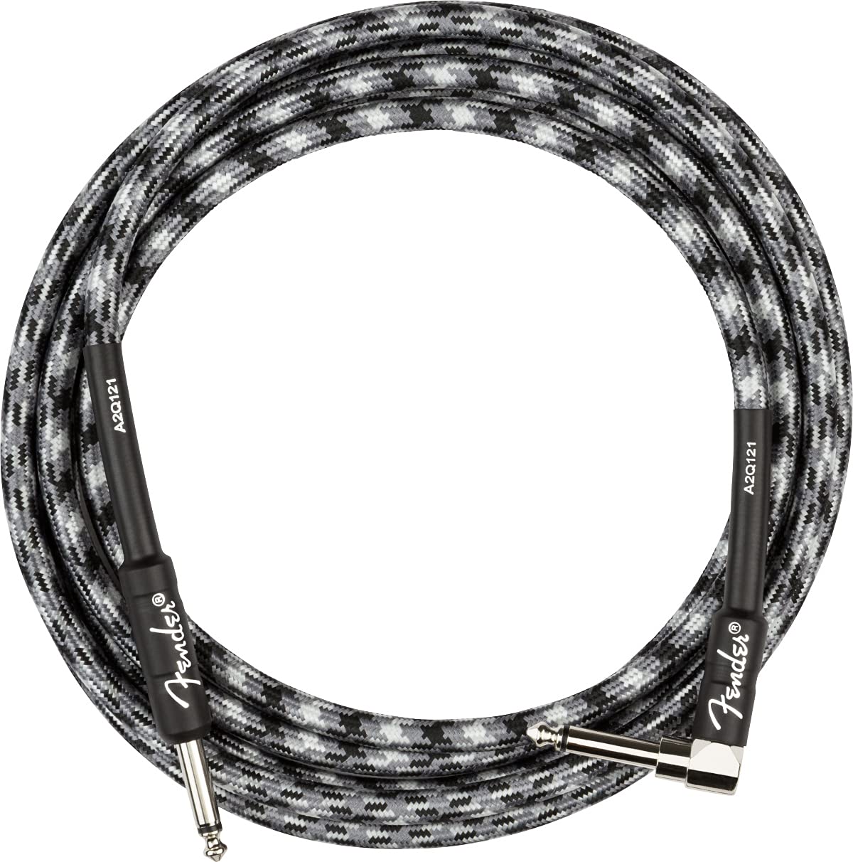 Fender 10-Foot Professional Instrument Cable, Straight-Angled, Winter Camo - 2 Pack