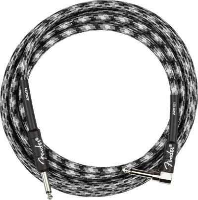 Fender 10-Foot Professional Instrument Cable, Straight-Angled, Winter Camo - 2 Pack