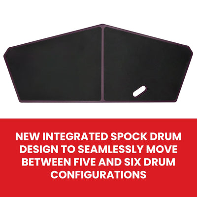 Vic Firth HHPQLR Heavy Hitter Quadropad Practice Pad with Rims - Large