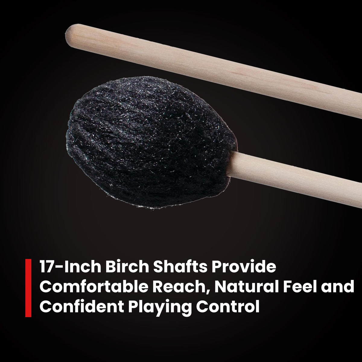 Vic Firth M183 Corpsmaster Mallets - Hard, Synthetic Core