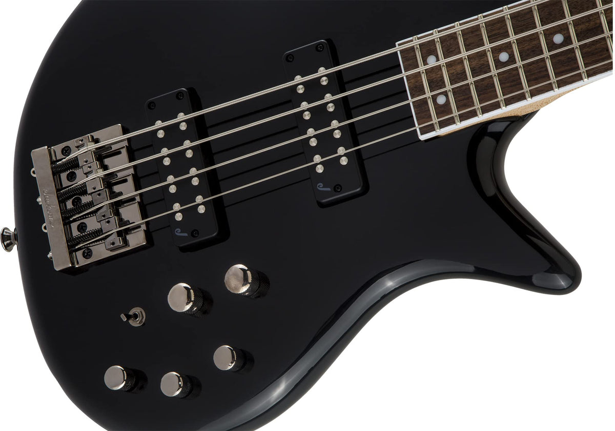 Jackson JS Series Spectra Bass JS3 Bass Guitar - Gloss Black w/ Instrument Cable