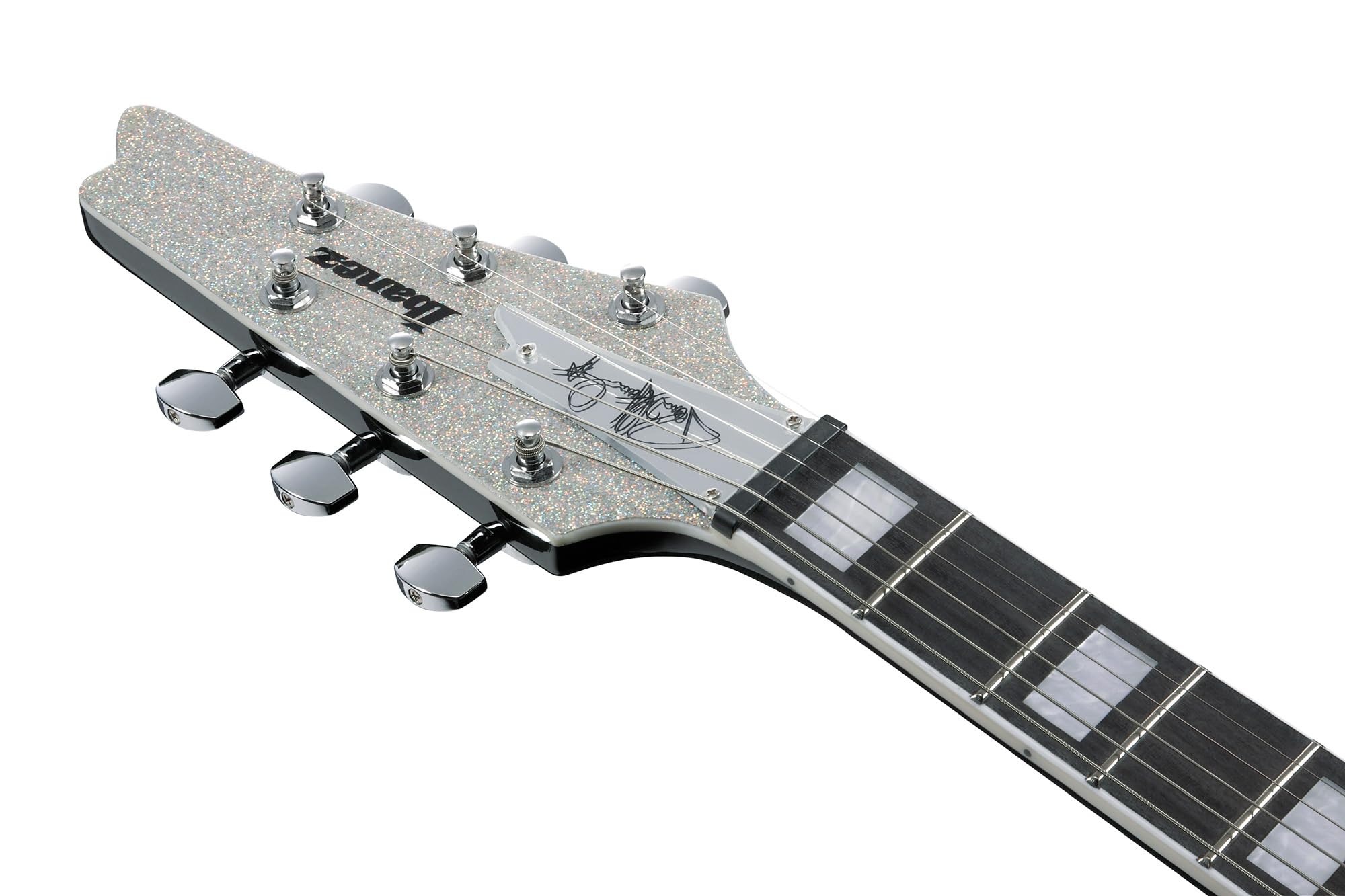 Ibanez PS60 Paul Stanley Electric Guitar - Silver Sparkle w/ Amplifier
