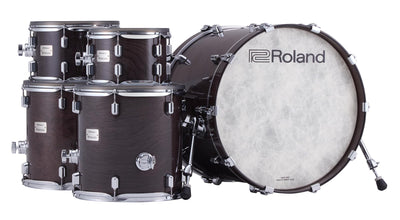 Roland VAD716-GE V-Drums Acoustic Design Electronic Drum Set - Gloss Ebony w/ Audio Cable