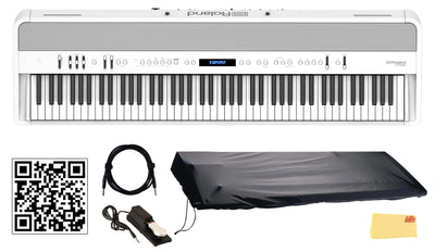 Roland FP-90X 88-Key Digital Piano - White w/ Sustain Pedal