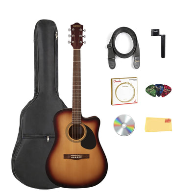 Gretsch Prelude D100CE Dreadnought Cutaway Acoustic-Electric Guitar - Sunburst w/ Gig Bag