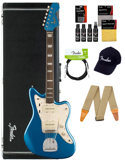 Fender American Vintage II 1966 Jazzmaster - Lake Placid Blue w/ Guitar Cleaning Kit