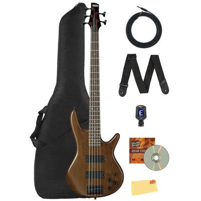 Ibanez GSR205B SR Gio 5-String Bass Guitar - Walnut Flat w/ Gig Bag