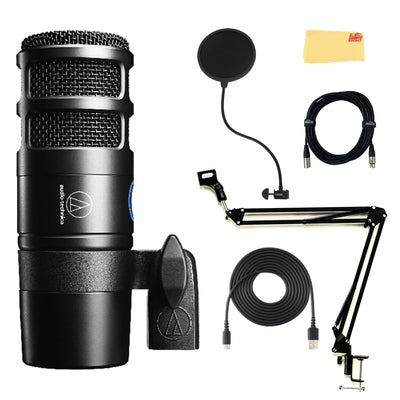Audio-Technica AT2040USB Hypercardioid Dynamic USB Microphone w/ Pop Filter