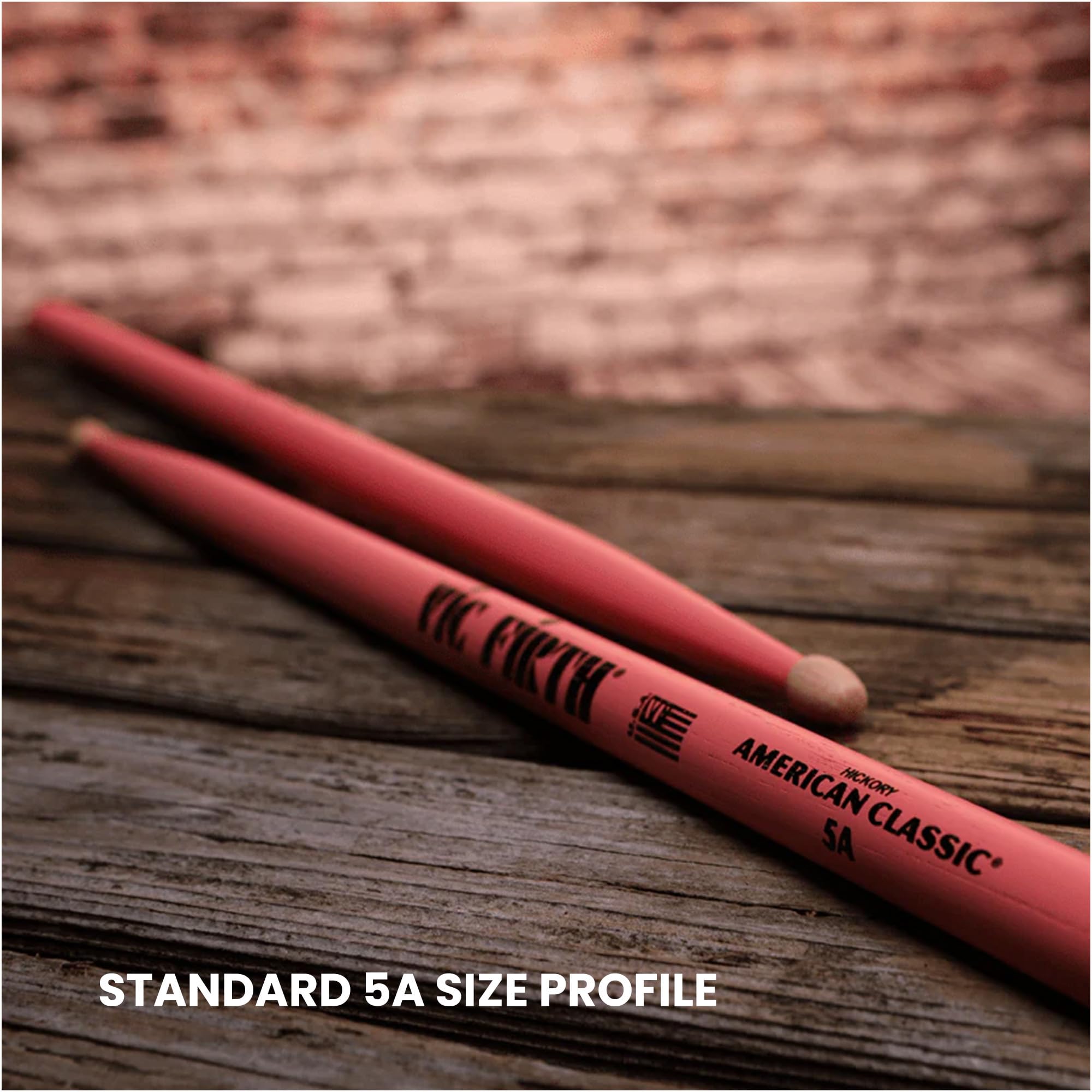 Vic Firth American Classic 5A Pink Drumsticks - 12 Pack
