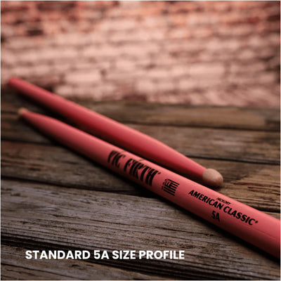 Vic Firth American Classic 5A Pink Drumsticks - 12 Pack