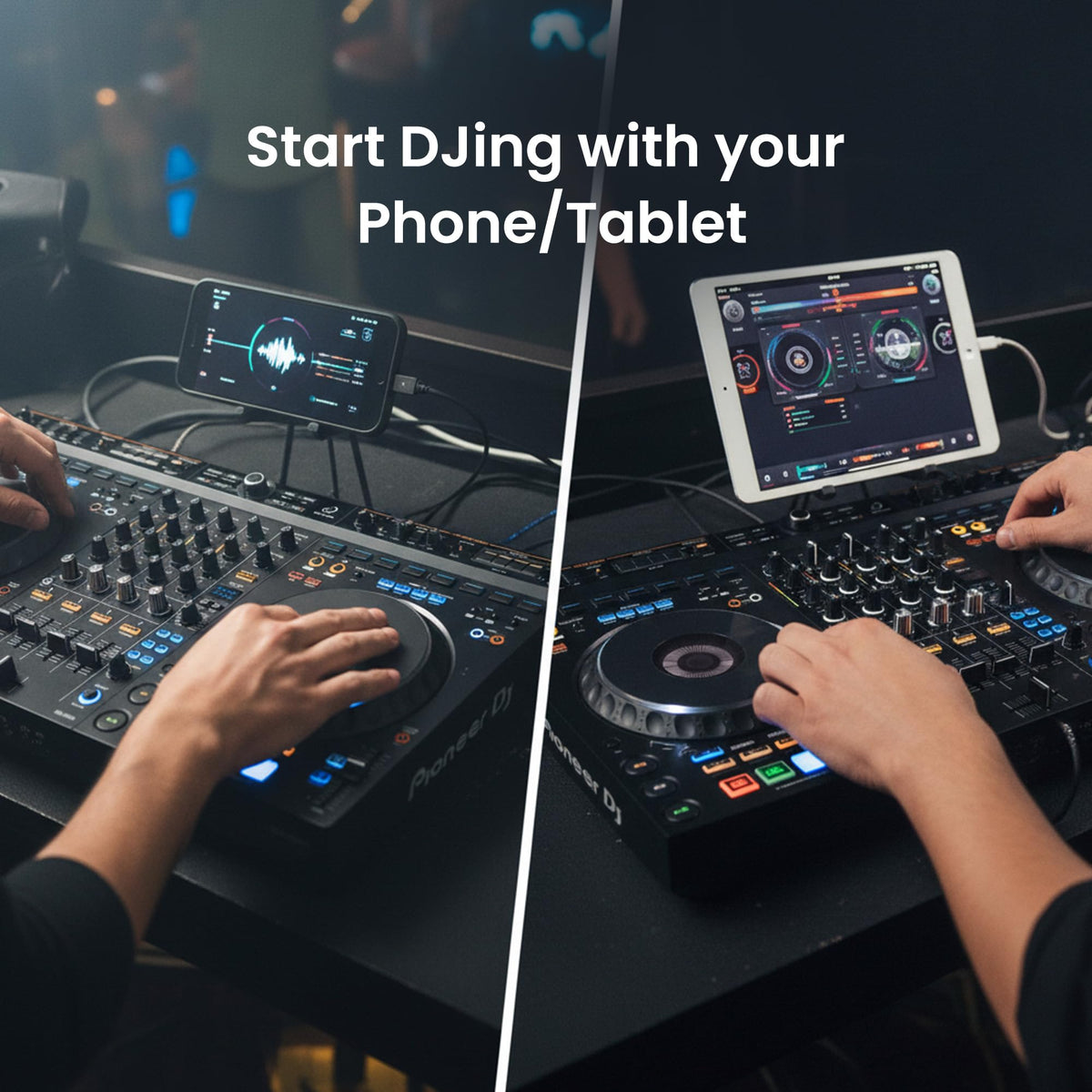 Pioneer DJ AlphaTheta DDJ-GRV6 4-Channel Performance DJ Controller w/ Laptop Stand