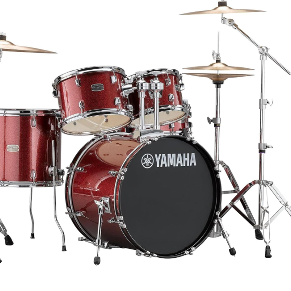 Yamaha RDP0F5 Rydeen 5-Piece Drum Shell Pack with 20-Inch Bass Drum - Burgundy Glitter