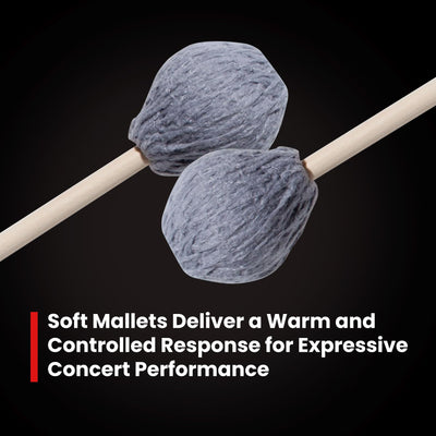 Vic Firth M122 Robert Van Sice Keyboard Mallets - Soft, Synthetic Core
