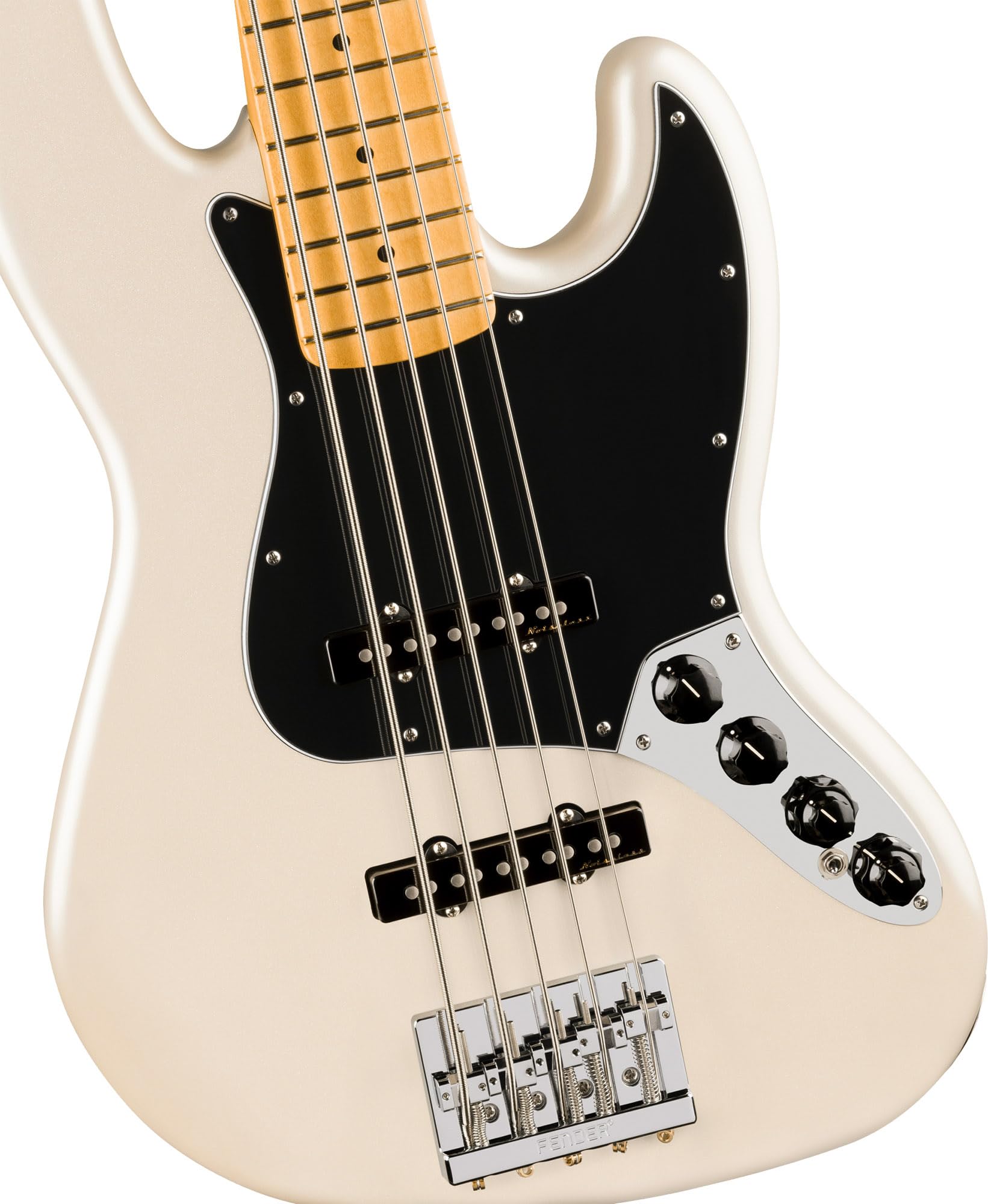 Fender Player II Modified Active Jazz Bass V - Olympic Pearl w/ Cleaning Kit