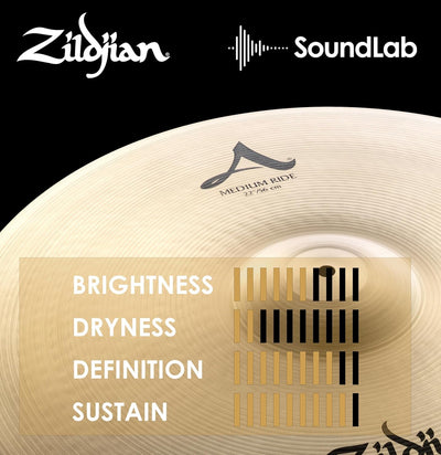 Zildjian A0036 22" A Medium Ride Cymbal w/ Drumsticks