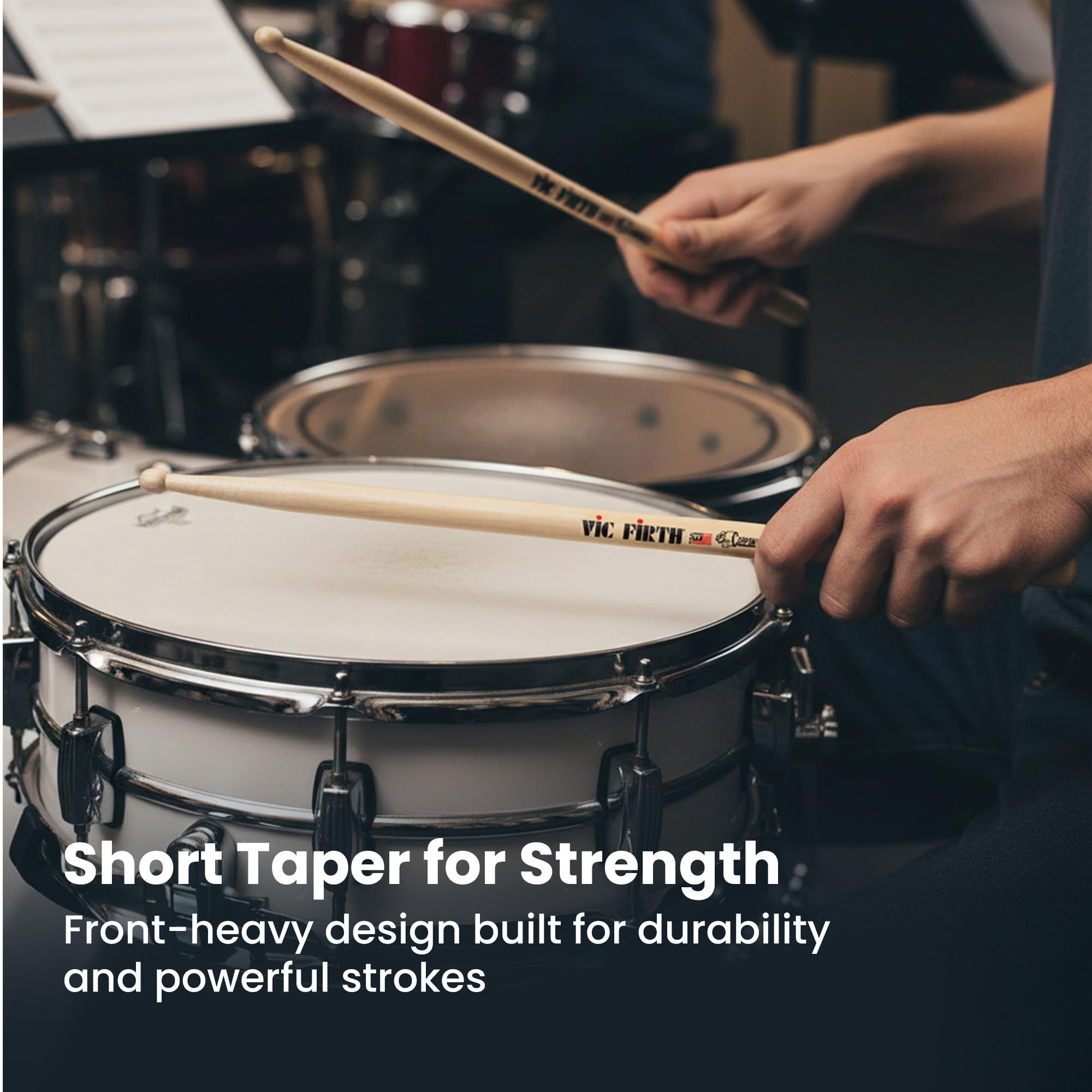 Vic Firth Corpsmaster Snare MS5 Drumsticks - 12 Pack