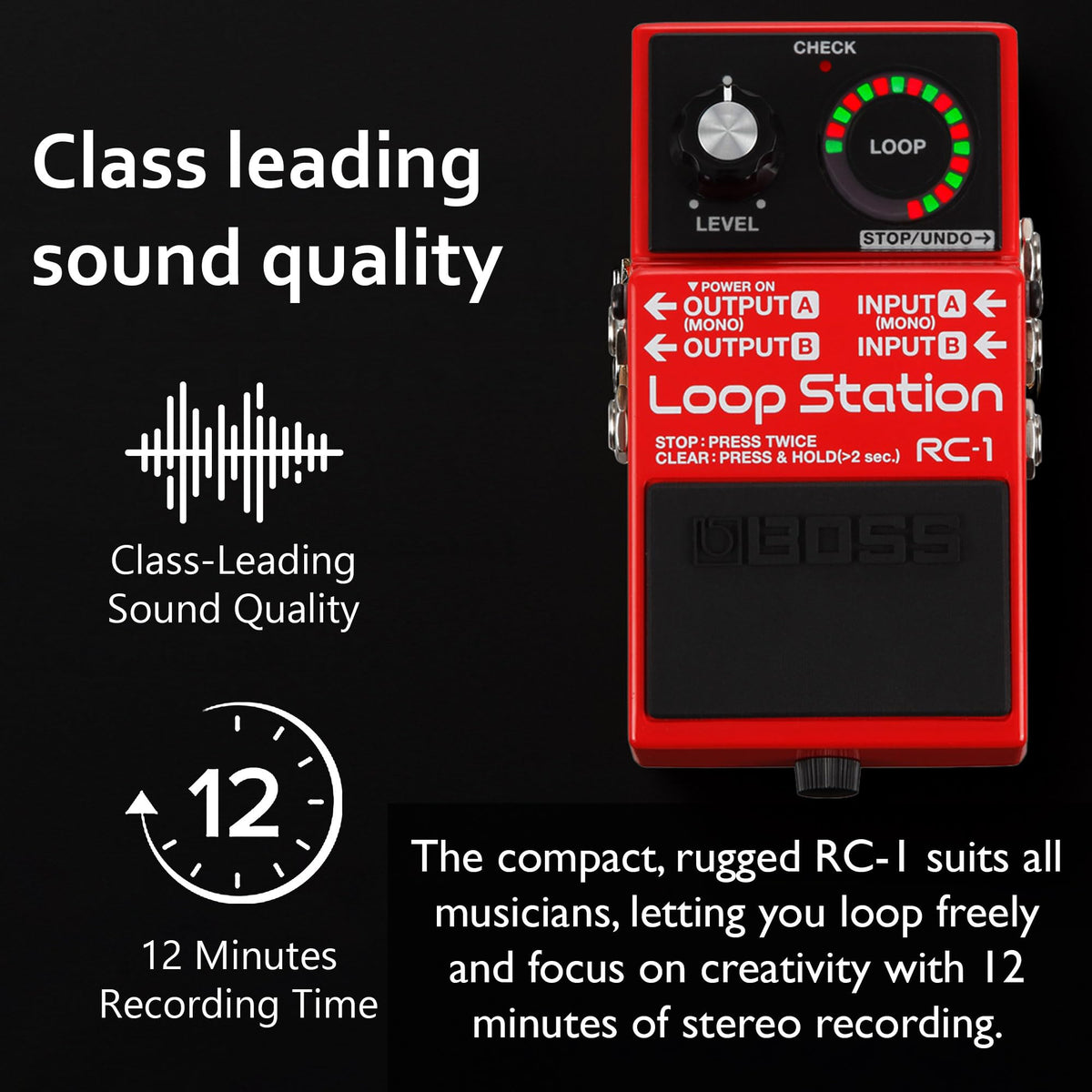 Boss RC-1 Loop Station w/ Power Supply