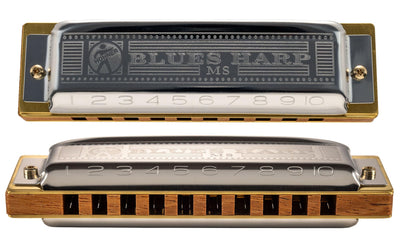 Hohner 532 Blues Harp MS Harmonica - Key of C w/ Key Stickers