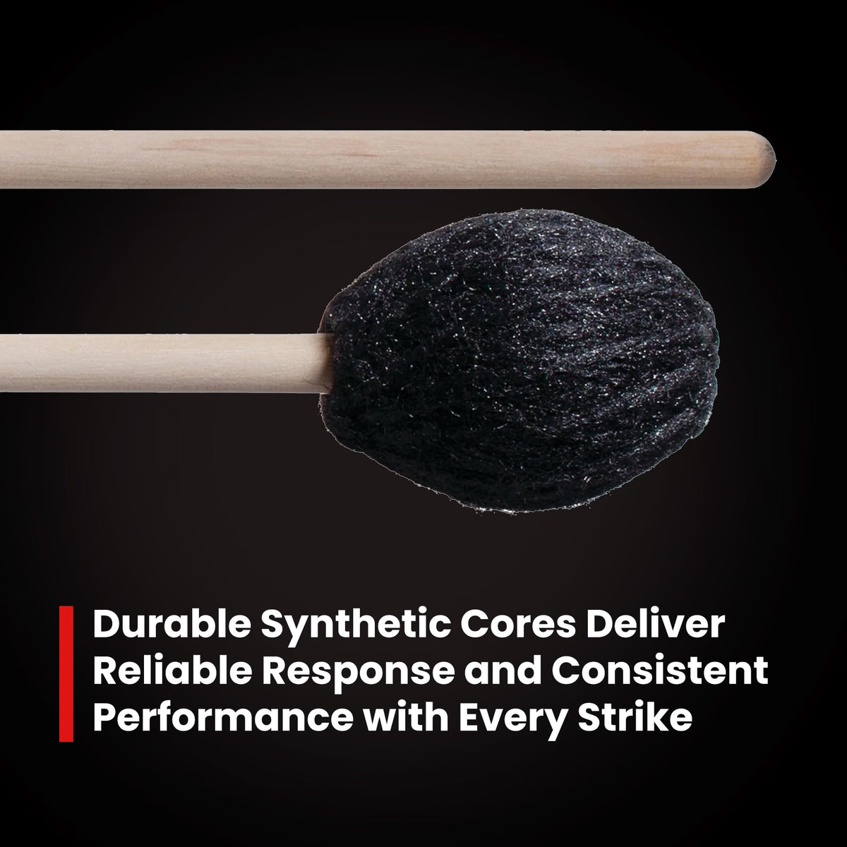 Vic Firth M183 Corpsmaster Mallets - Hard, Synthetic Core