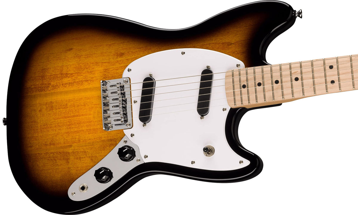 Fender Squier Sonic Mustang, Maple Fingerboard - 2-Color Sunburst w/ Frontman 10G Amplifier
