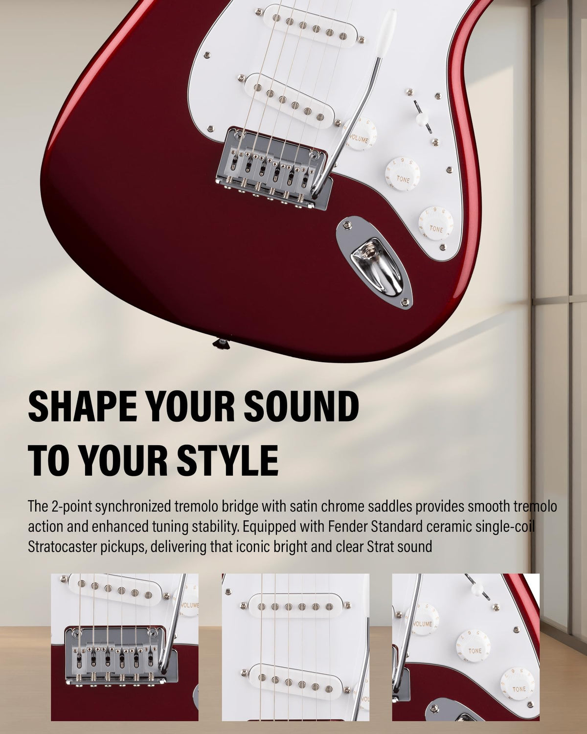 Fender Standard Stratocaster - Candy Cola w/ Guitar Cleaning Kit