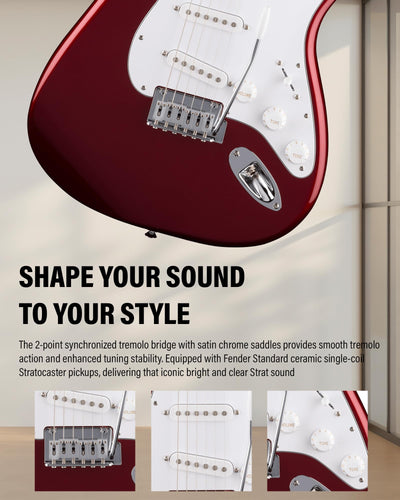 Fender Standard Stratocaster - Candy Cola w/ Guitar Cleaning Kit