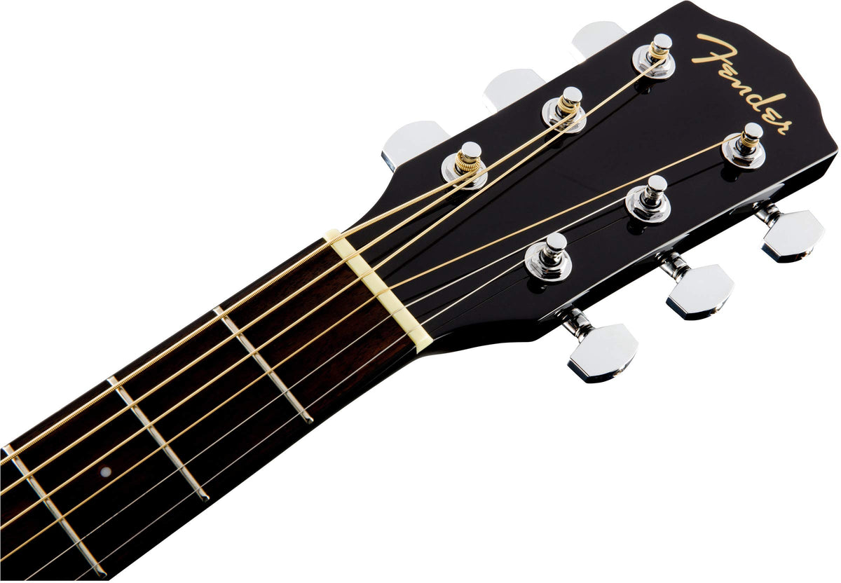 Fender CD-60SCE Solid Top Dreadnought Acoustic-Electric Guitar - Black w/ Gig Bag